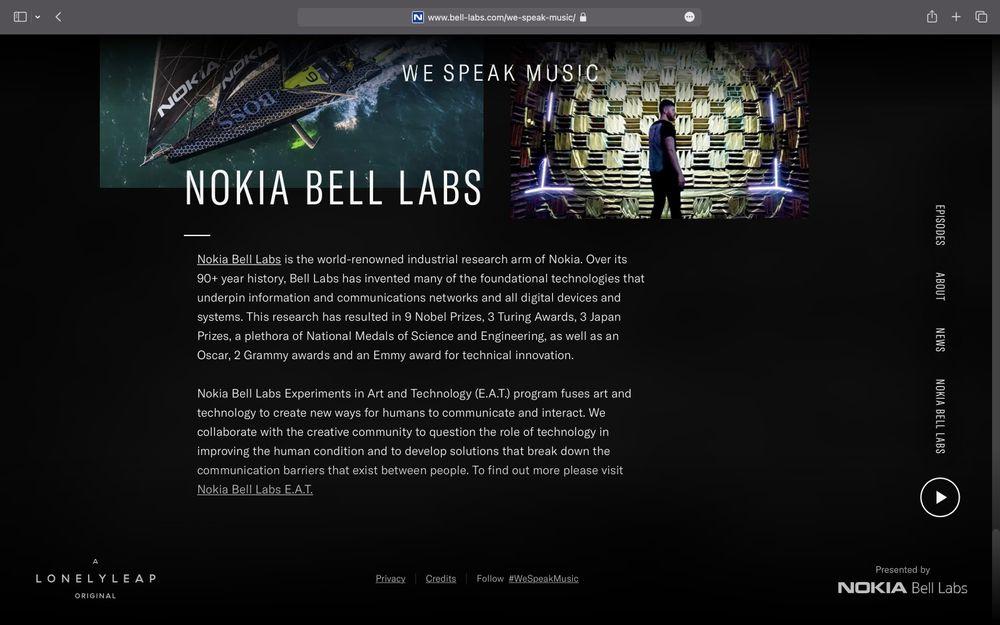 Nokia Bell Labs section